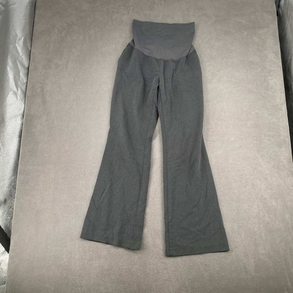 Motherhood Maternity Gray Secret Fit Belly Dress Pants Size S Office Trousers